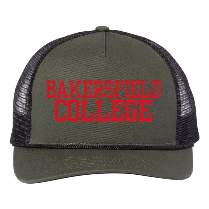 Bakersfield Vintage Arch College Retro Rope Trucker Hat Cap