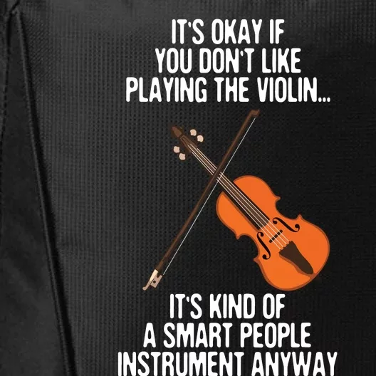 Best Violin Art For Men Women Instrument Violin Player City Backpack