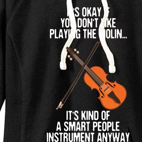 Best Violin Art For Men Women Instrument Violin Player Women's Fleece Hoodie