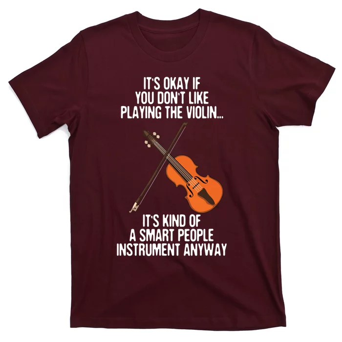 Best Violin Art For Men Women Instrument Violin Player T-Shirt