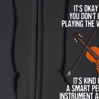 Best Violin Art For Instrument Violin Player Full Zip Hoodie