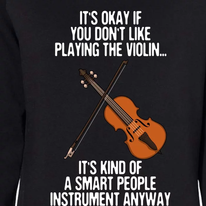 Best Violin Art Instrut Violin Player Gift Womens California Wash Sweatshirt