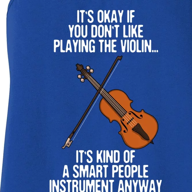 Best Violin Art Instrut Violin Player Gift Women's Racerback Tank