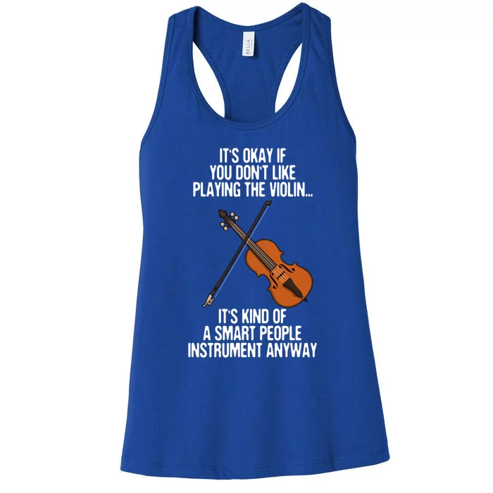 Best Violin Art Instrut Violin Player Gift Women's Racerback Tank