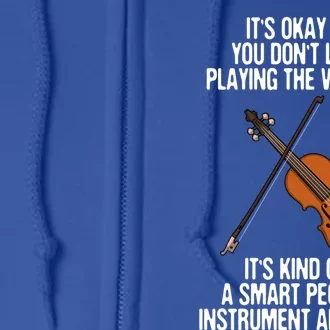 Best Violin Art Instrut Violin Player Gift Full Zip Hoodie