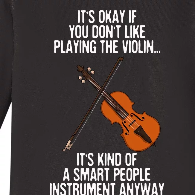 Best Violin Art For Women Instrument Violin Player Baby Long Sleeve Bodysuit