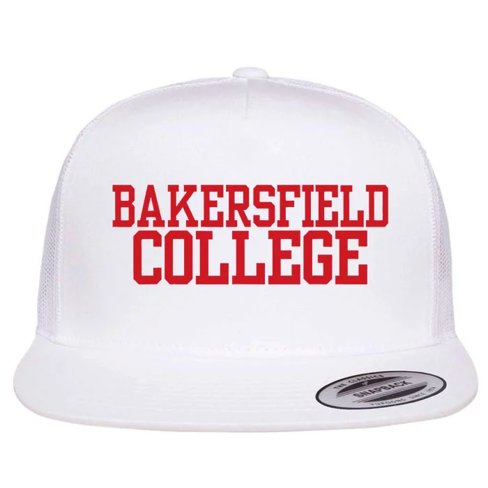 Bakersfield Vintage Arch College Flat Bill Trucker Hat