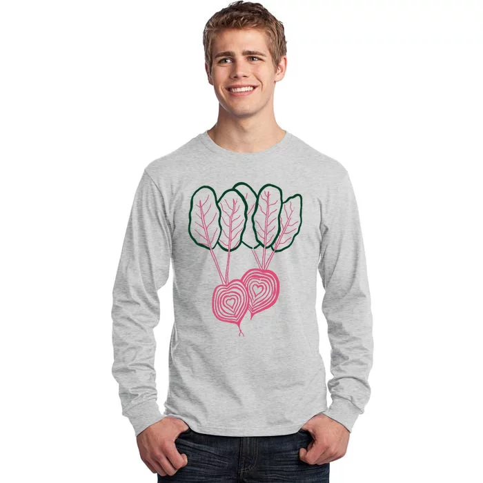 Beet Vegetable Tall Long Sleeve T-Shirt