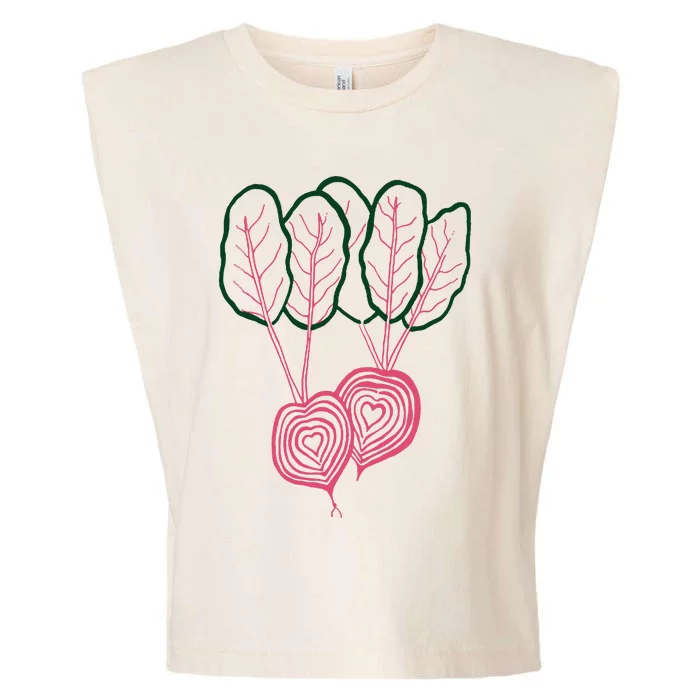 Beet Vegetable Garment-Dyed Women's Muscle Tee