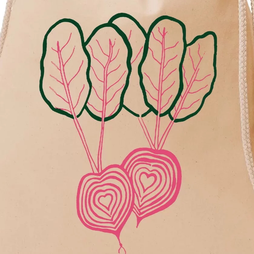 Beet Vegetable Drawstring Bag