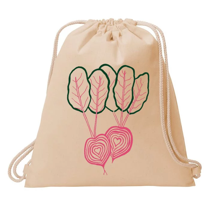 Beet Vegetable Drawstring Bag