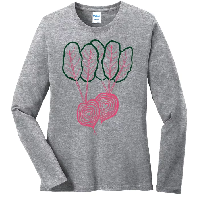 Beet Vegetable Ladies Long Sleeve Shirt