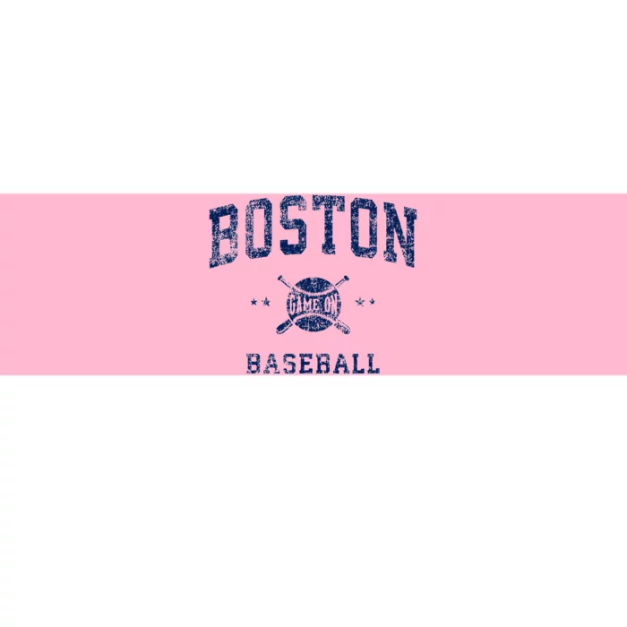 Boston Vintage Baseball Throwback Retro Design Bumper Sticker