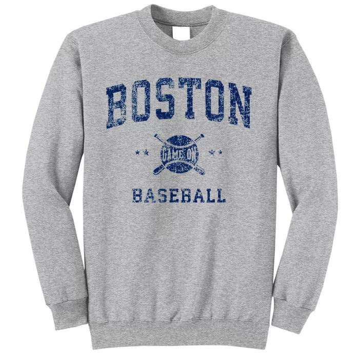 Boston Vintage Baseball Throwback Retro Design Tall Sweatshirt