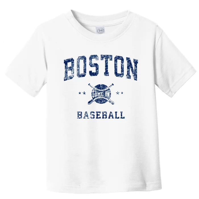 Boston Vintage Baseball Throwback Retro Design Toddler T-Shirt