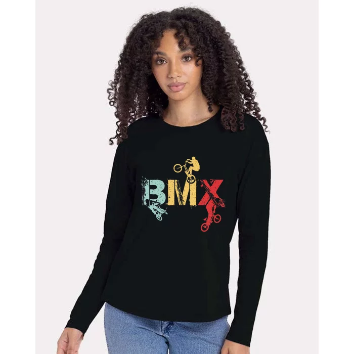 Bmx Vintage Bike Fans Gift Bike Bmx Womens Cotton Relaxed Long Sleeve T-Shirt