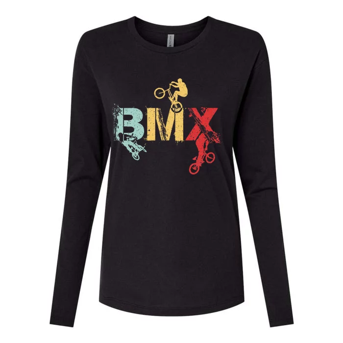 Bmx Vintage Bike Fans Gift Bike Bmx Womens Cotton Relaxed Long Sleeve T-Shirt