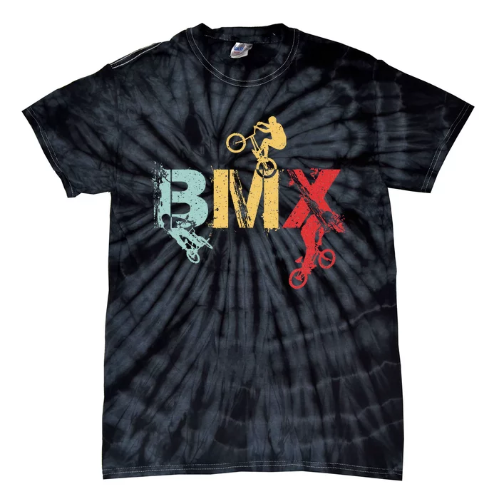 Bmx Vintage Bike Fans Gift Bike Bmx Tie-Dye T-Shirt