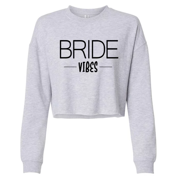 Bride Vibes Cropped Pullover Crew