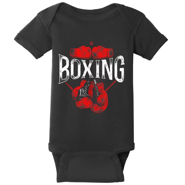 Boxing Vintage Boxing Baby Bodysuit