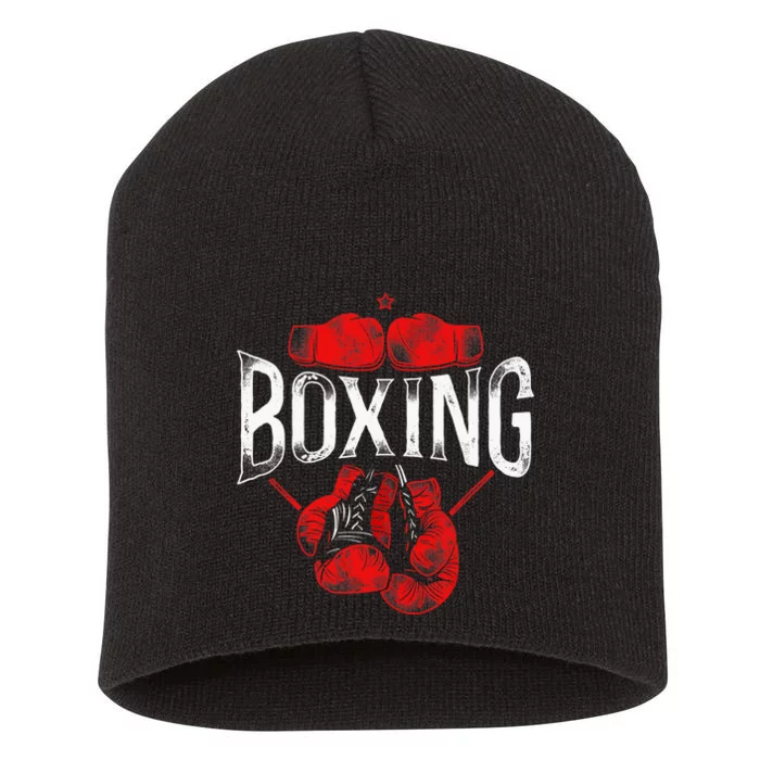 Boxing Vintage Boxing Short Acrylic Beanie