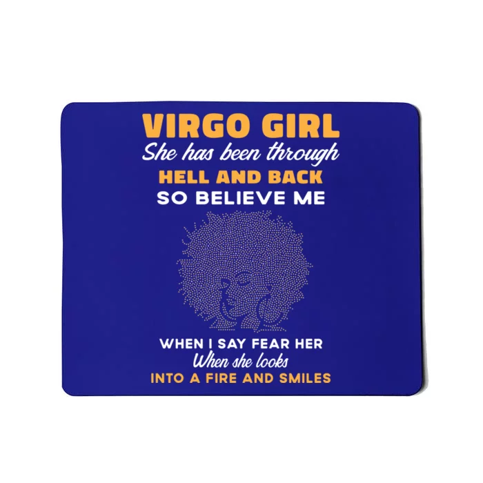 Black Virgo Born August September Birthday Meaningful Gift Mousepad