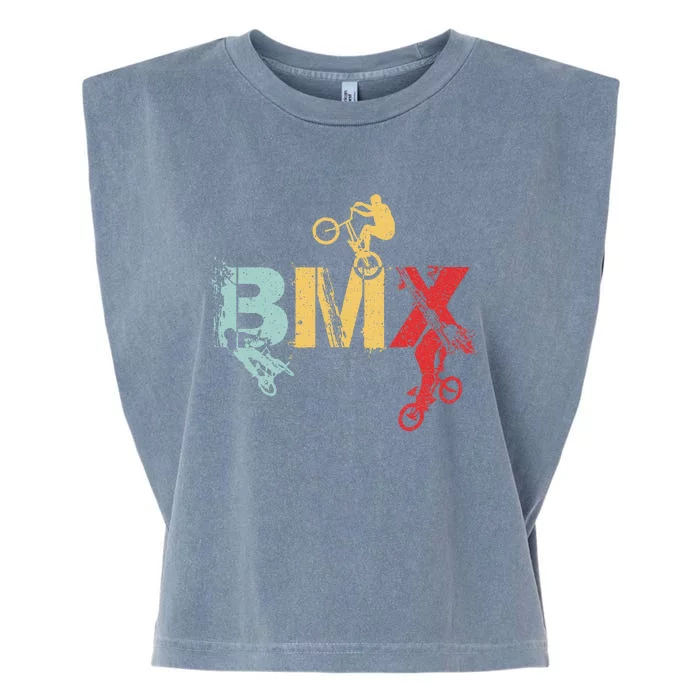 Bmx Vintage Bike Garment-Dyed Women's Muscle Tee