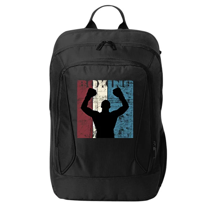 Boxing Vintage Boxing Player Distressed Gift City Backpack