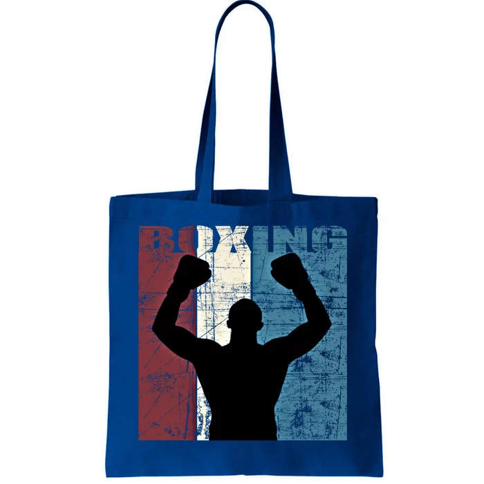 Boxing Vintage Boxing Player Distressed Gift Tote Bag