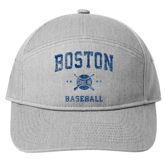 Boston Vintage Baseball Throwback 7-Panel Snapback Hat