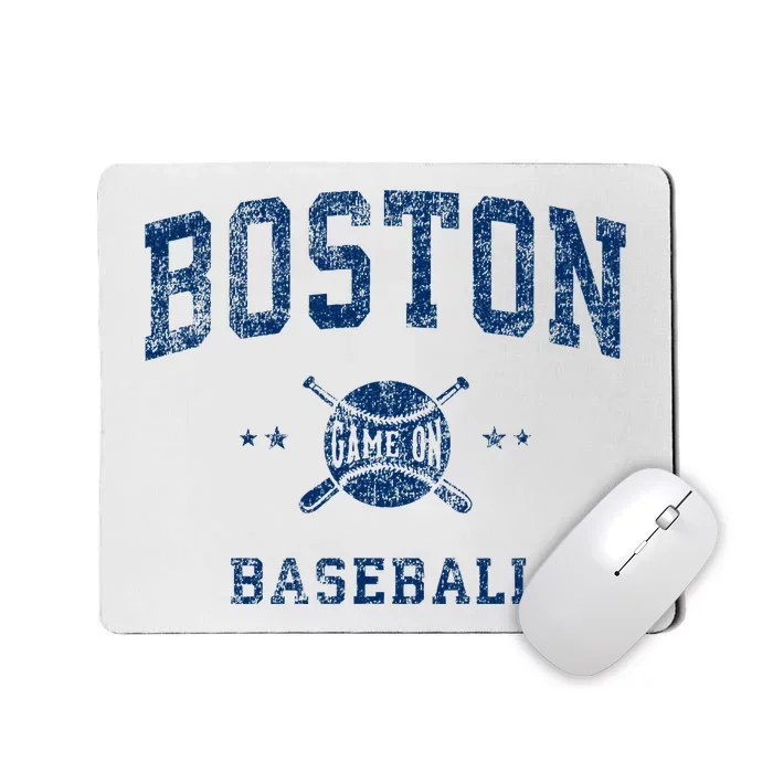 Boston Vintage Baseball Throwback Mousepad