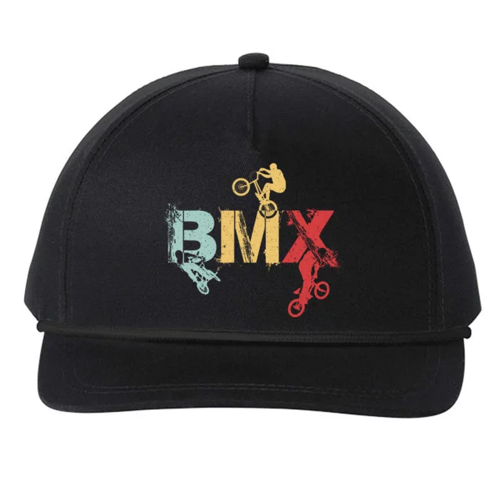 BMX Vintage Bike Fans Gift Boy BMX Snapback Five-Panel Rope Hat