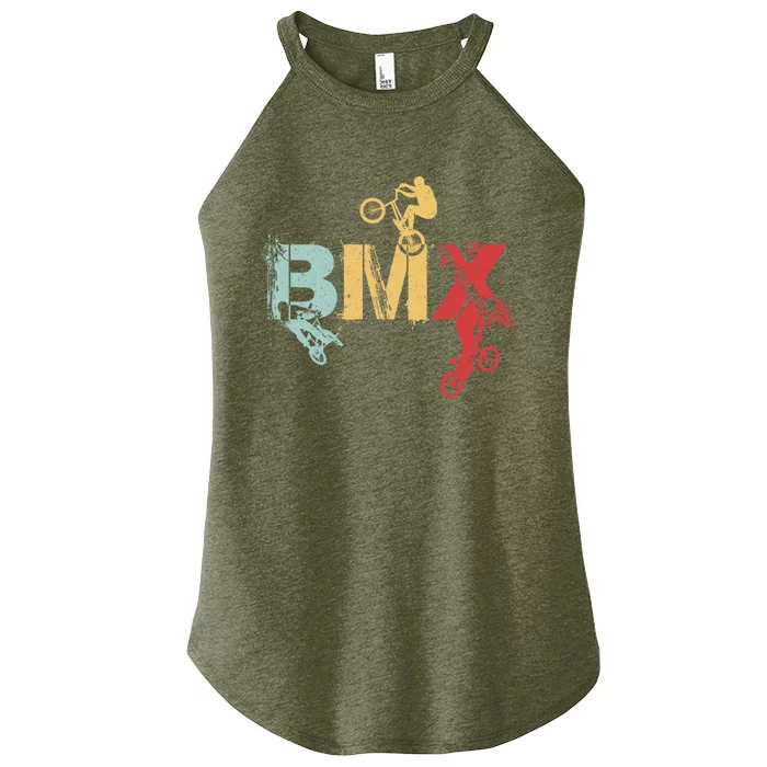 BMX Vintage Bike Fans Gift Boy BMX Women’s Perfect Tri Rocker Tank