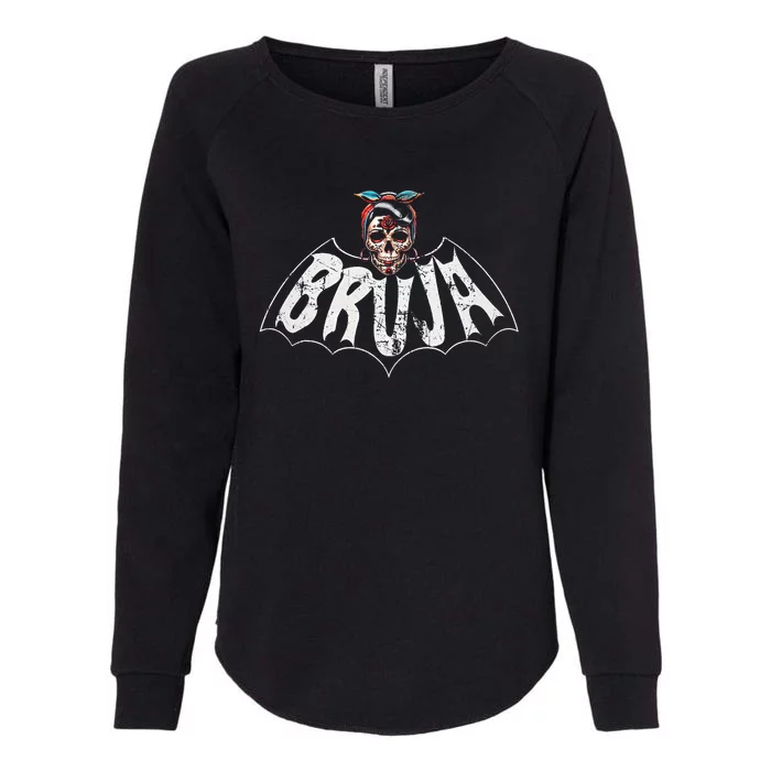 Bruja Vintage Bat Womens California Wash Sweatshirt