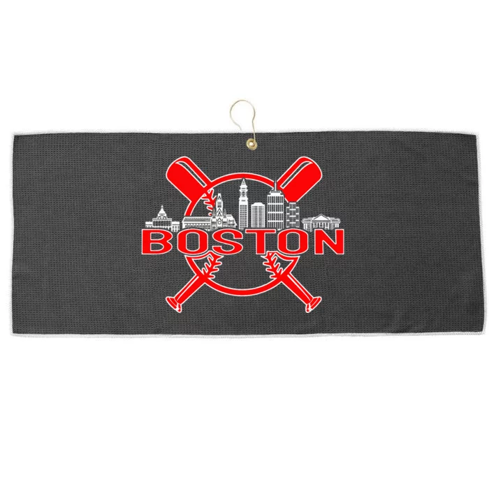 Boston Vintage Baseball Large Microfiber Waffle Golf Towel