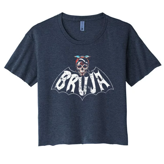 Bruja Vintage Bat Women's Crop Top Tee