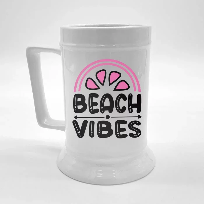 Beach Vibes Front & Back Beer Stein