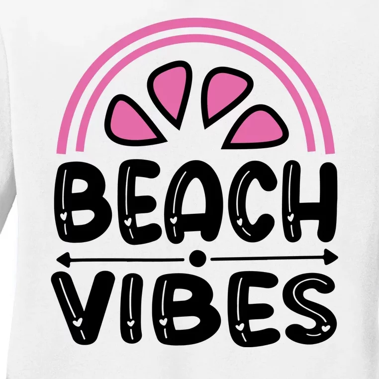 Beach Vibes Ladies Long Sleeve Shirt