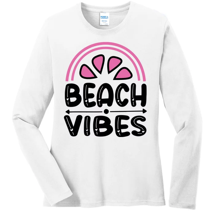 Beach Vibes Ladies Long Sleeve Shirt