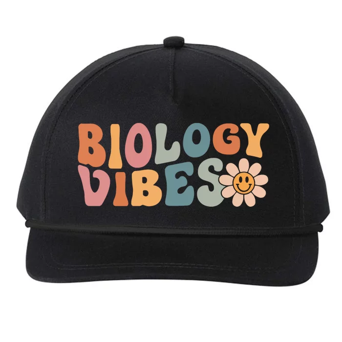 Biology Vibes Biology Teacher Student First Day Of School Snapback Five-Panel Rope Hat