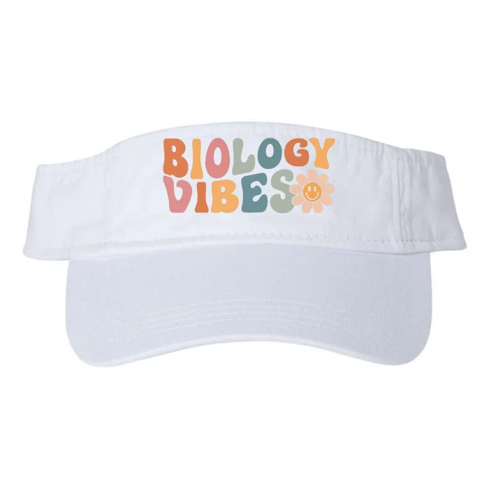 Biology Vibes Biology Teacher Student First Day Of School Valucap Bio-Washed Visor