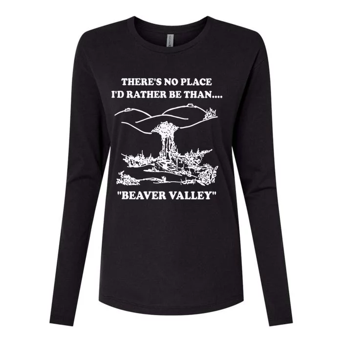 Beaver Valley Womens Cotton Relaxed Long Sleeve T-Shirt