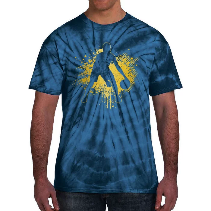 Basketball Vintage Bball Player Coach Sports Baller Tie-Dye T-Shirt