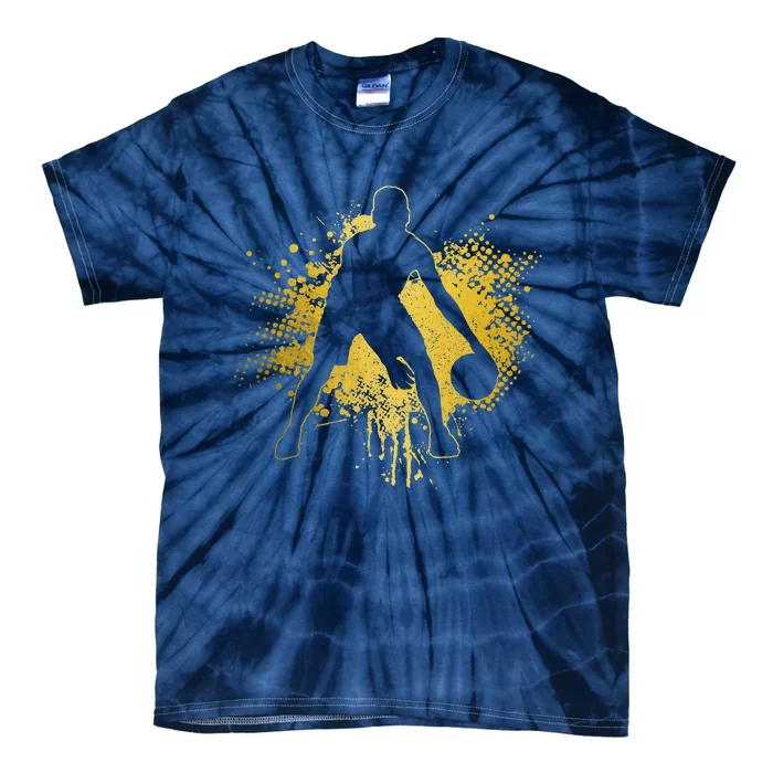 Basketball Vintage Bball Player Coach Sports Baller Tie-Dye T-Shirt