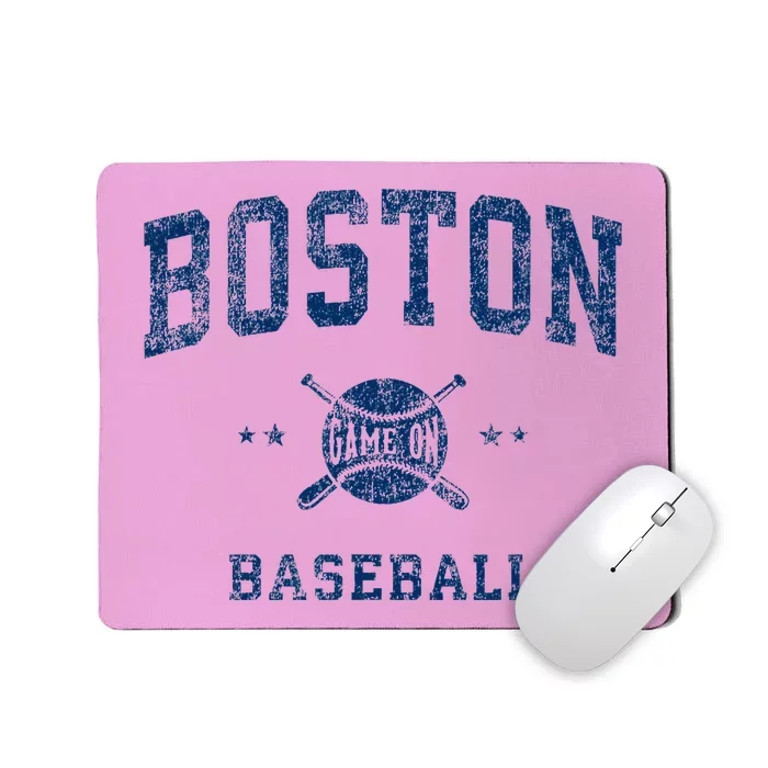 Boston Vintage Baseball Throwback Mousepad