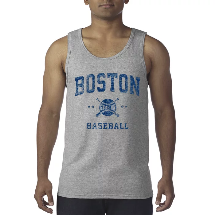 Boston Vintage Baseball Throwback Tank Top