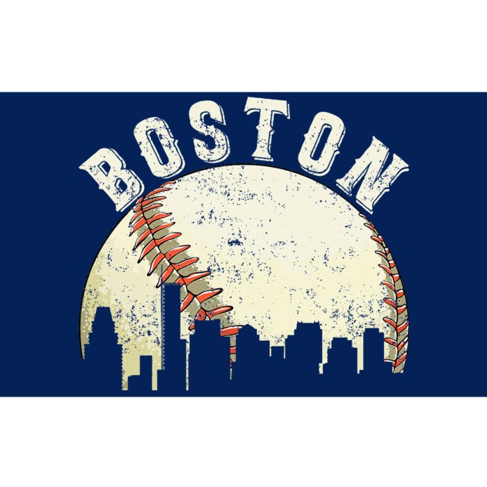 Boston Vintage Baseball Distressed Retro Bumper Sticker