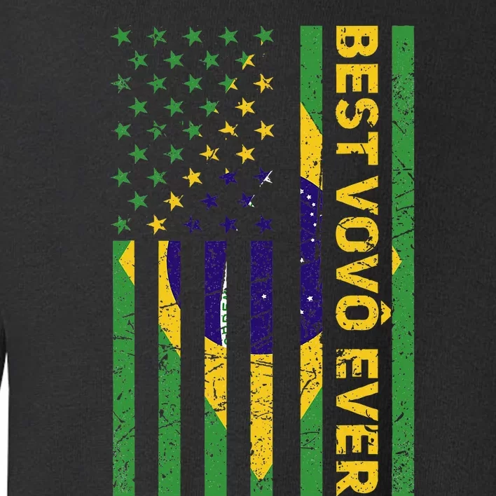 Best Vovô Brazil American Flag Toddler Sweatshirt