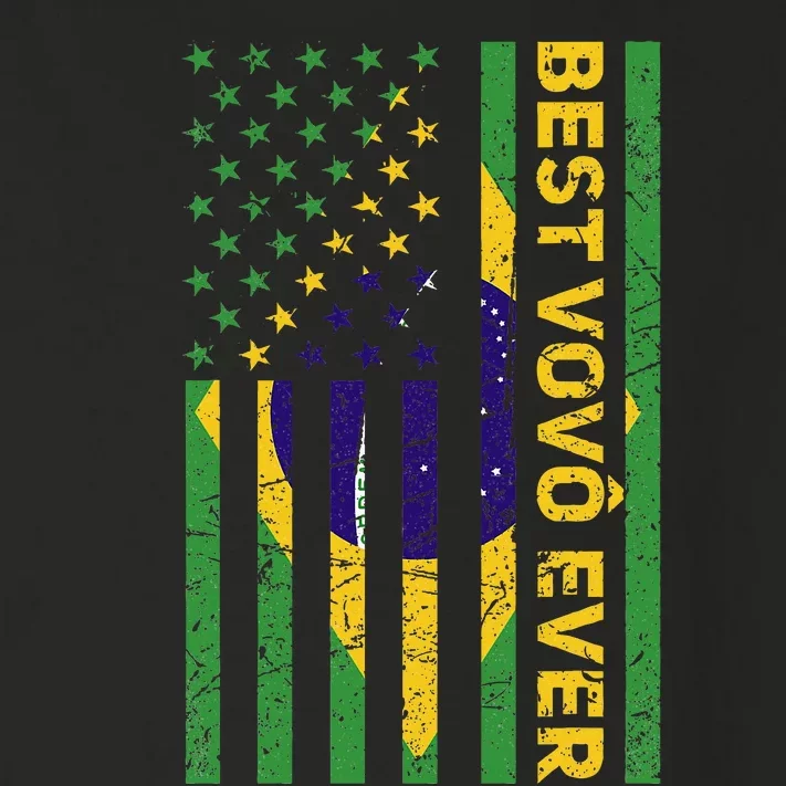 Best Vovô Brazil American Flag Toddler Long Sleeve Shirt