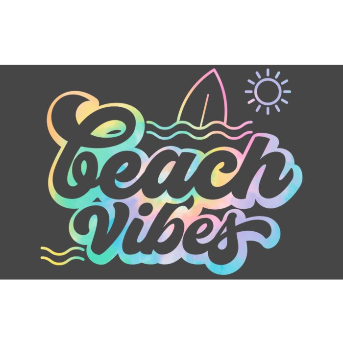 Beach Vibes Colorful Ocean Bumper Sticker